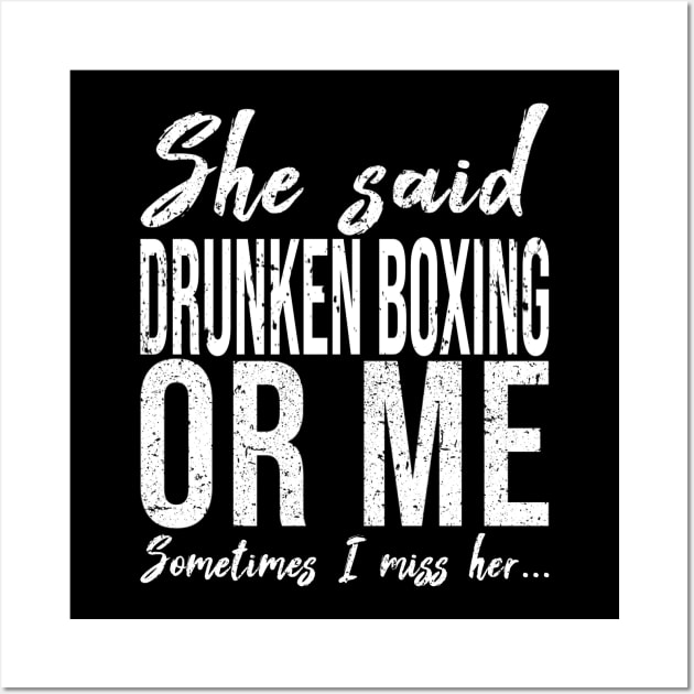 Drunken Boxing funny sports gift Wall Art by Bestseller